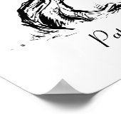 Poster kettingvingerafdrukstructuur (Hoek)