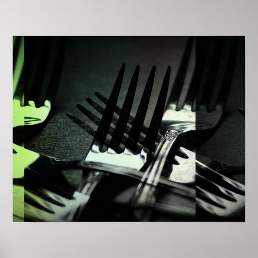 Poster keukenforken (Voorkant)