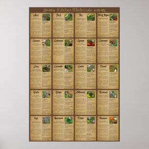 Poster Keukengeneesmiddelen