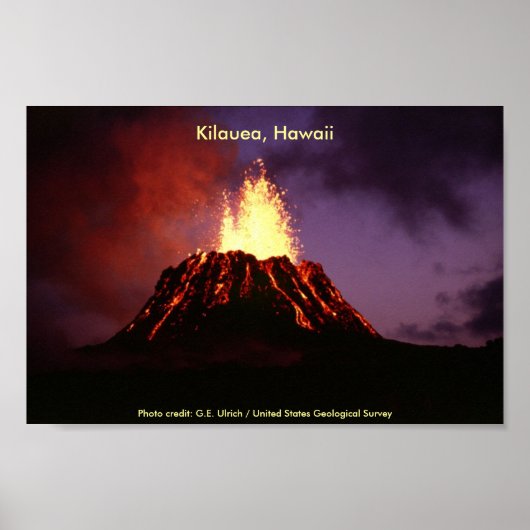 Poster/Kilauea, Hawaii Poster (Voorkant)
