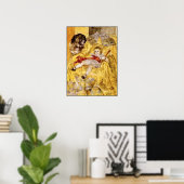 Poster: Kind en Sint Bernard: Kunst van Anders Zor Poster (Thuiskantoor)