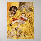 Poster: Kind en Sint Bernard: Kunst van Anders Zor Poster (Voorkant)