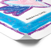 Poster - KinderenKunst voor CHOC - vliegend hart (Hoek)