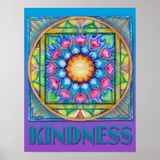 Poster Kindness Mandala