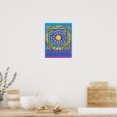 Poster Kindness Mandala (Keuken)