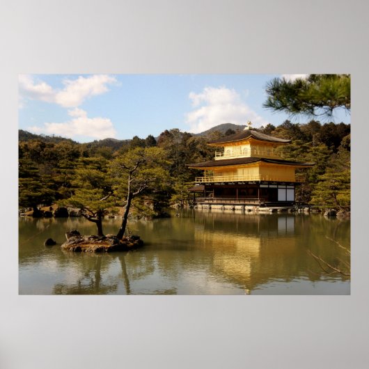 Poster Kinkakuji (het Gouden Pavilion) (Voorkant)