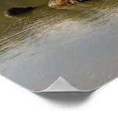 Poster Kinkakuji (het Gouden Pavilion) (Hoek)