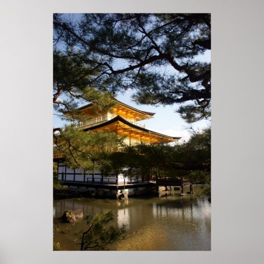 Poster Kinkakuji (het Gouden Pavilion) (Voorkant)