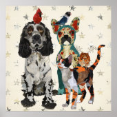 Poster KLAGEN, PAWS EN FEATHERS (Voorkant)