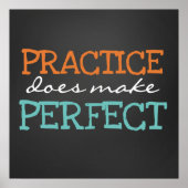 Poster klaslokaal schoolonderwijzer Quote Chalkboa (Voorkant)