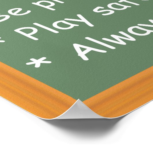 Poster  klaslokaalregels (Hoek)