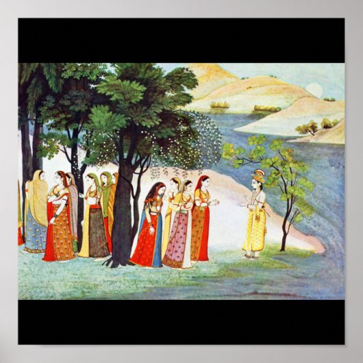 Poster-Klassieke Art-Indischer Maler 8 Poster (Voorkant)