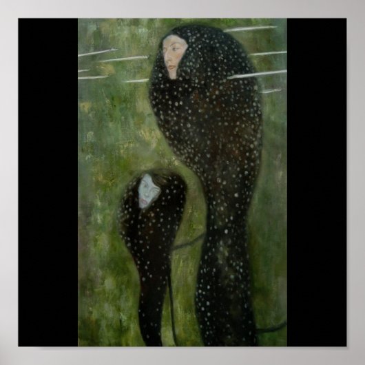 Poster-Klassieke Art-Klimt-Mermaids Poster (Voorkant)