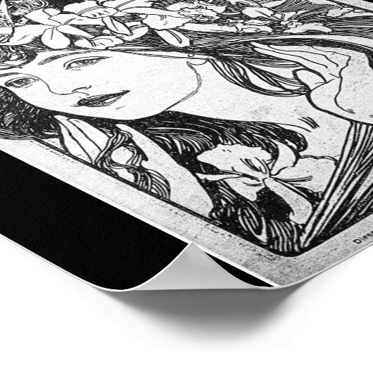 Poster-Klassieke Art-Mucha 3 Poster (Hoek)