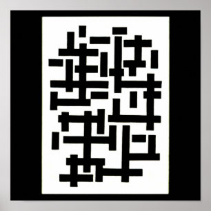 Poster-Klassieke Vintage-Theo Van Doesburg 12 Poster