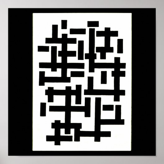 Poster-Klassieke Vintage-Theo Van Doesburg 12 Poster (Voorkant)