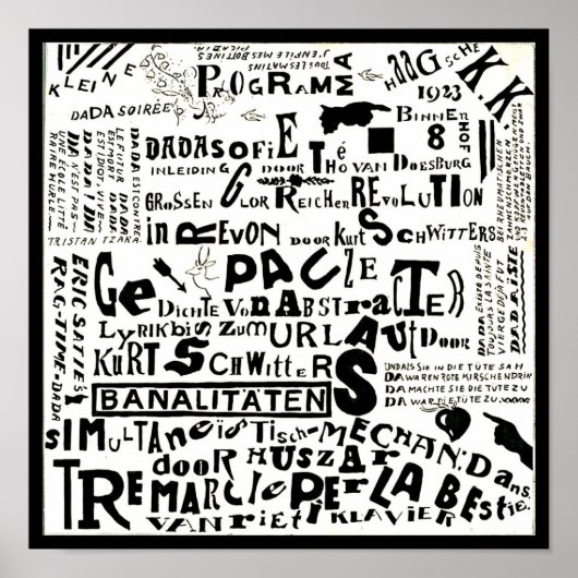 Poster-Klassieke Vintage-Theo Van Doesburg 27 Poster (Voorkant)