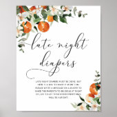 Poster kleine Cutie Late Night Diapers (Voorkant)