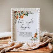 Poster kleine Cutie Late Night Diapers