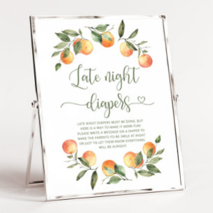 Poster kleine Cutie Late Night Diapers