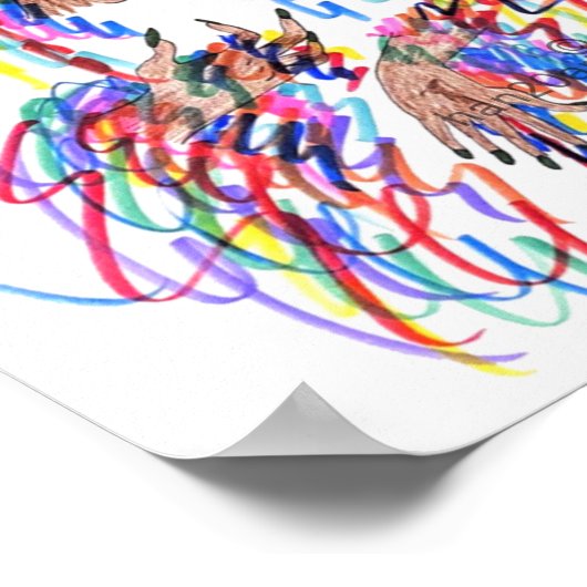 Poster Kleurcurve (Hoek)