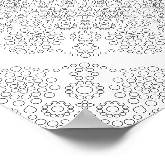 Poster kleuren - Puntpatronen (Hoek)