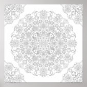 Poster kleuren - Puntpatronen (Voorkant)