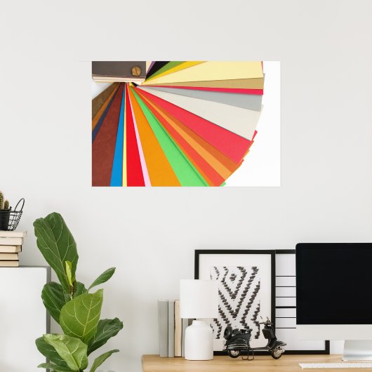 poster kleurengrafiek (Thuiskantoor)