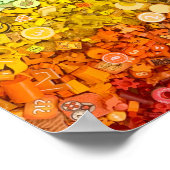 Poster: Kleurenspectrum van bordspelstukken Poster (Hoek)