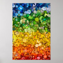 Poster: Kleurenspectrum van bordspelstukken