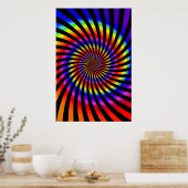 Poster: kleurrijk spiraal ontwerp poster (Keuken)