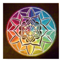 Poster Kleurwiel Mandala