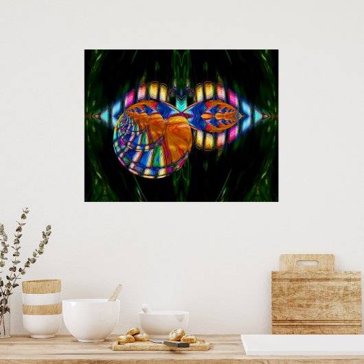 Poster Kleurwielen (Keuken)