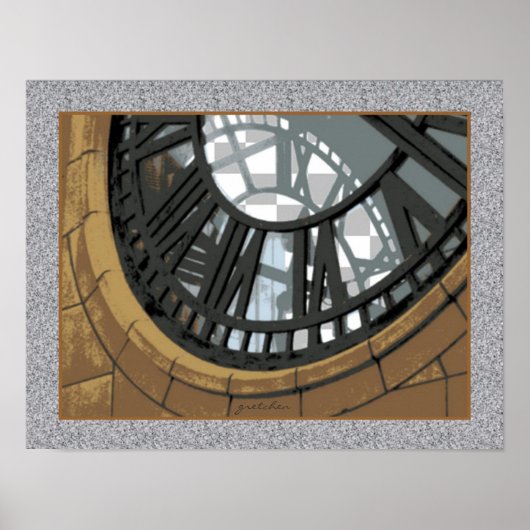 Poster-klokkentoren, Wellington, Nieuw-Zeeland Poster (Voorkant)