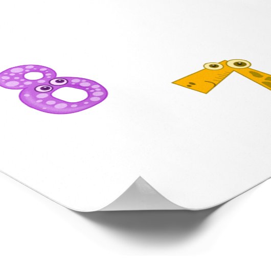 Poster Klokvormig ontwerp (Hoek)