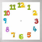 Poster Klokvormig ontwerp (Voorkant)