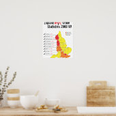 Poster KNIFE CRIME (Keuken)