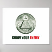 poster know your enemy illuminati (Voorkant)