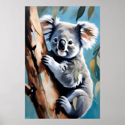 Poster | Koala | Kunst (Voorkant)