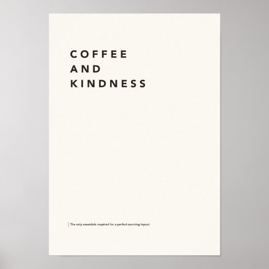 Poster Koffie en Vriendelijkheid (Voorkant)