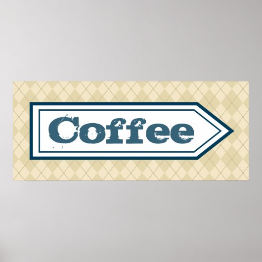 Poster Koffiebord (Voorkant)