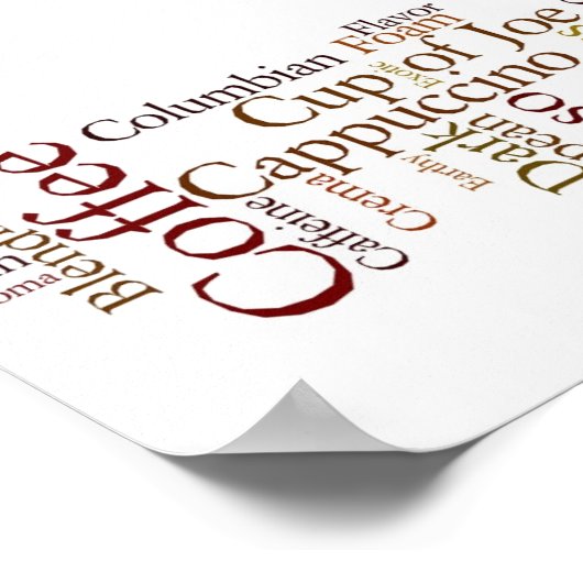 Poster Koffievoorwaarden (Hoek)