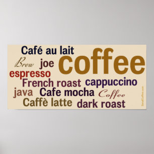 Poster Koffiewand