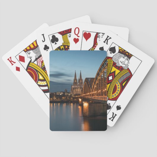 Poster Köln Duitsland Pokerkaarten (Achterkant)