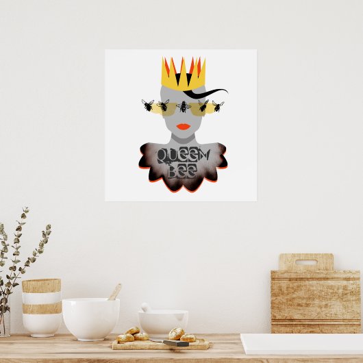 Poster koningin Bee (Keuken)