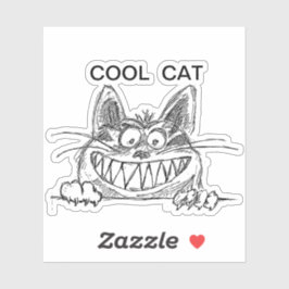 Poster kool kat sticker