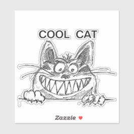 Poster kool kat sticker