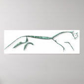 Poster koper van Uffington-paarden (Voorkant)