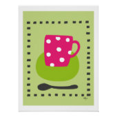 poster kopje met stippen (Voorkant)