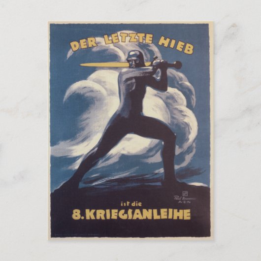 Poster Kriegianleihe Propaganda Briefkaart (Voorkant)